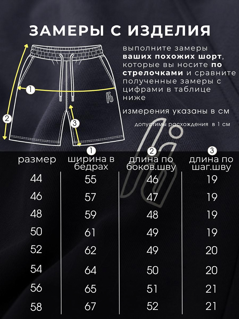 Шорты муж. "Харди"_М44/черный